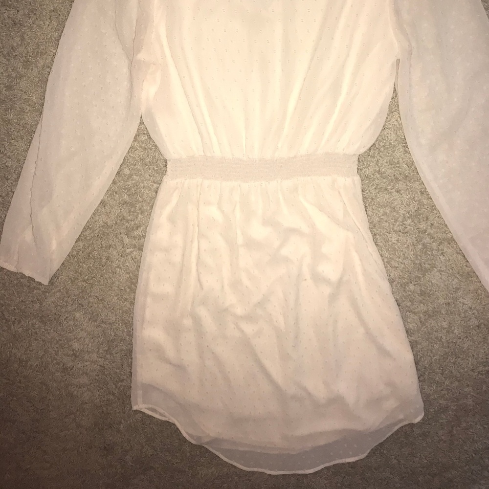 Long Sleeved Lace Midi Dress